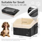 Petsfit Waterproof Dog Booster Car Seat (Black)