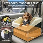 Petsfit Waterproof Dog Booster Car Seat (Black)