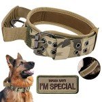 Tactical Adjustable Dog Collar with Handle - Camo
