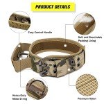 Tactical Adjustable Dog Collar with Handle - Camo