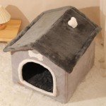 Cozy Foldable Dog House with Removable Cushion