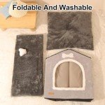 Cozy Foldable Dog House with Removable Cushion