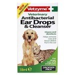 Vetzyme Anti-Bacterial Ear Drops for Dogs 18ml