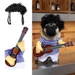 Funny Halloween Dog Guitar Costume Outfit