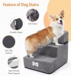 Fellie Adjustable Dog Stairs for Small Pets