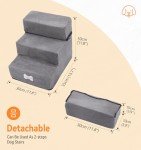 Fellie Adjustable Dog Stairs for Small Pets