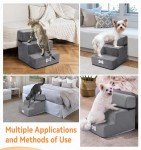 Fellie Adjustable Dog Stairs for Small Pets