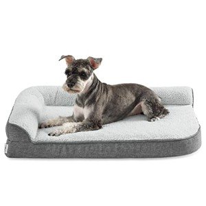 Orthopedic L-Shape Dog Bed with Washable Cover