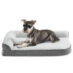 Orthopedic L-Shape Dog Bed with Washable Cover