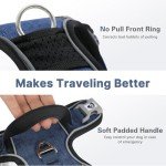 Belababy Adjustable Anti-Pull Dog Harness - Dark Blue