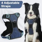 Belababy Adjustable Anti-Pull Dog Harness - Dark Blue