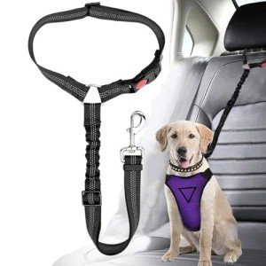 Adjustable Dog Seat Belt for Car Safety