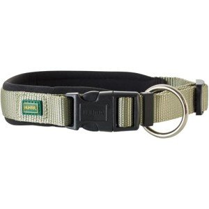 HUNTER Neoprene Vario Plus Dog Collar - Olive/Black
