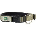 HUNTER Neoprene Vario Plus Dog Collar - Olive/Black