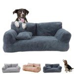 Calming Fluffy Pet Sofa Bed for Dogs & Cats