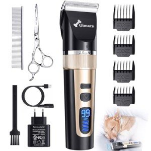 Gimars 3-in-1 Cordless Dog Grooming Clippers Kit