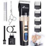 Gimars 3-in-1 Cordless Dog Grooming Clippers Kit