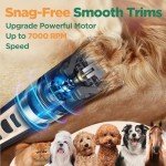Gimars 3-in-1 Cordless Dog Grooming Clippers Kit