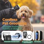 Gimars 3-in-1 Cordless Dog Grooming Clippers Kit