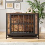 Heavy Duty Wooden Dog Crate End Table