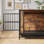 Heavy Duty Wooden Dog Crate End Table