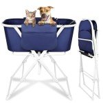 Portable Raised Dog Bathtub with Shower Stand