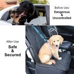 Adjustable Dog Car Seat Belt with Bungee Buffer