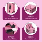 Portable Foldable Dog Car Seat - Pink