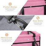 Portable Foldable Dog Car Seat - Pink