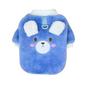 Cozy Fleece Jumper for Small Dogs (Blue)