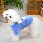 Cozy Fleece Jumper for Small Dogs (Blue)