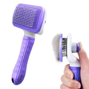 Self-Cleaning Slicker Brush for Dogs and Cats
