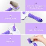 Self-Cleaning Slicker Brush for Dogs and Cats