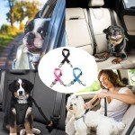 Adjustable Dog Car Seat Belt - Pink Safety Harness
