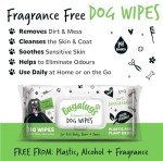 Biodegradable Dog Grooming Wipes - Fragrance Free