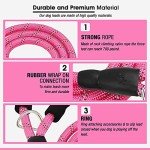 Reflective 5 FT Dog Leash with Padded Handle