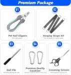 Dog Grooming Hammock with Nail Clippers and Scissors