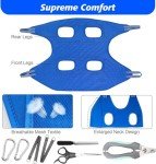 Dog Grooming Hammock with Nail Clippers and Scissors