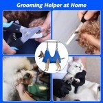 Dog Grooming Hammock with Nail Clippers and Scissors