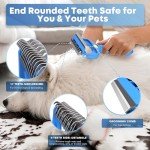 Decyam 3-in-1 Dog Grooming Brush for Shedding