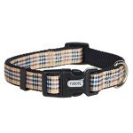 YUDOTE Adjustable Black Nylon Dog Collar for Small Dogs