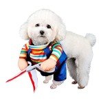 Funny Dog Halloween Costume with Scissors Design