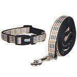 YUDOTE Adjustable Black Nylon Dog Collar for Small Dogs