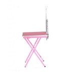 Portable Pink Dog Grooming Competition Table