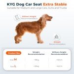 Stable Waterproof Dog Car Seat for Large Dogs