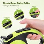 Pecute 26ft Retractable Dog Leash with Poo Bag Holder