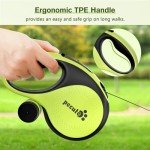 Pecute 26ft Retractable Dog Leash with Poo Bag Holder
