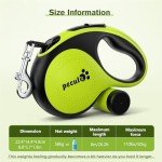 Pecute 26ft Retractable Dog Leash with Poo Bag Holder