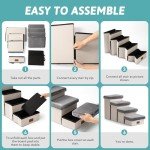 Cozy Kiss Foldable Dog Stairs with Storage