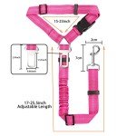 Adjustable Dog Car Seat Belt with Bungee Buffer